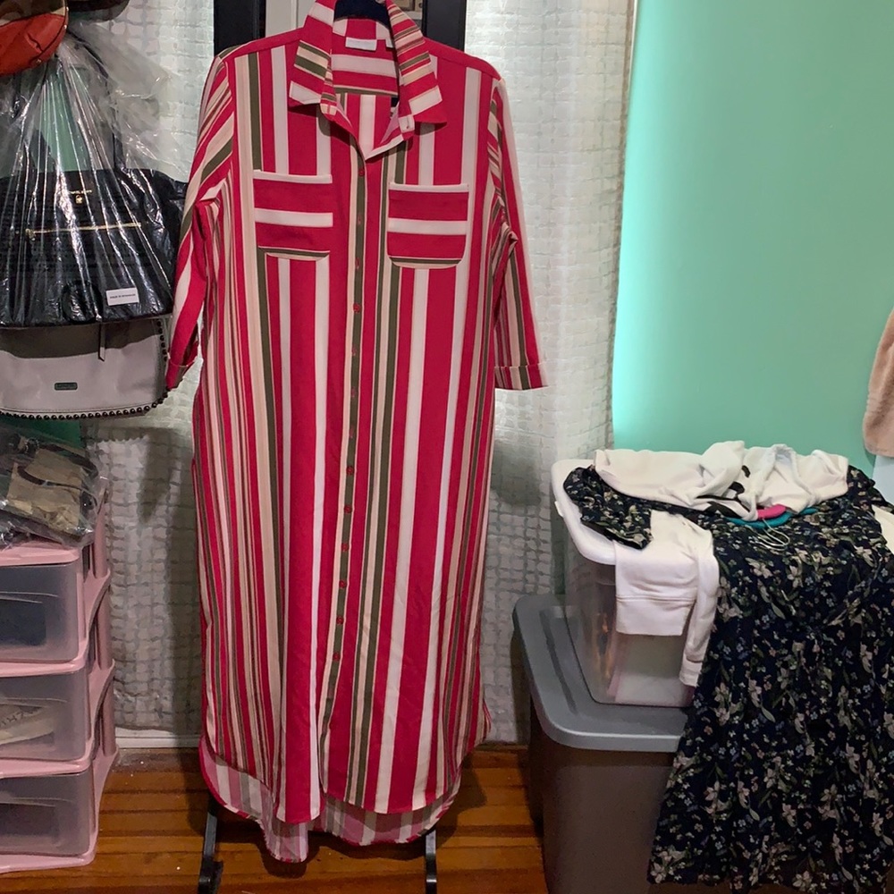 NY&C Long Dress w/ belt (L)